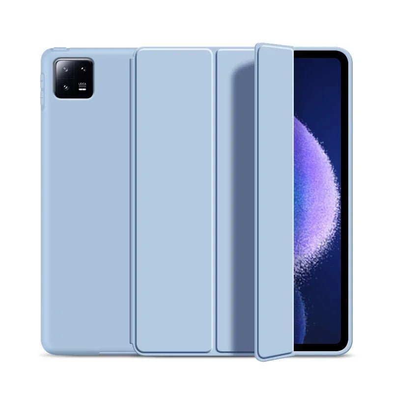 Storazone White Ice blue / Xiaomi Pad 6 / Russian Federation Smat Case For Xiaomi Pad 6 2023 11 inch PU Leather Tri-folding Magnetic Cover Funda For Xiaomi Mi Pad 6 MiPad 6 Pro 2023 Case