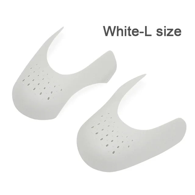 Storazone White L EU(40-45) / CHINA 1 Pair Anti Crease Shoe Protector for Sneakers Toe Caps Anti-wrinkle Support Shoe Stretcher Extender Sport Shoe Protection