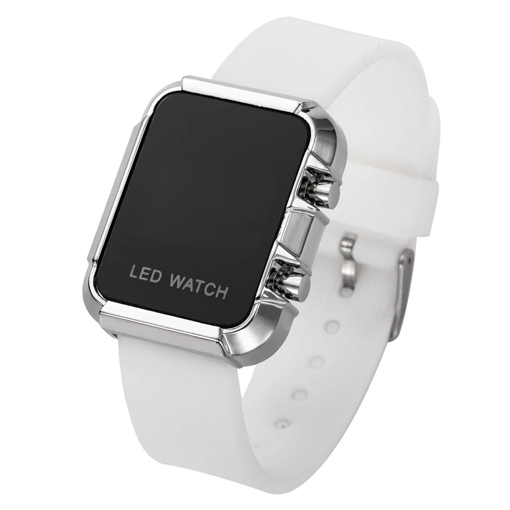 Storazone White Luxury Top Brand LED Women Watch Simple Sports Digital Wristwatch Fashion Elegant Lover Electronic Ladies Watch relogio feminino