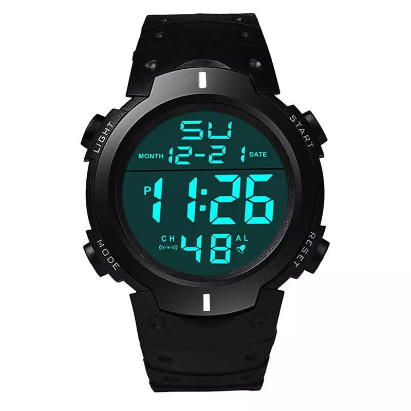 Storazone White Men Sport LED Watches Top Brand Men Digital Clock Multi-Functional Rubber Man Fitnes Athlete Timekeeping Electronic Watch Reloj