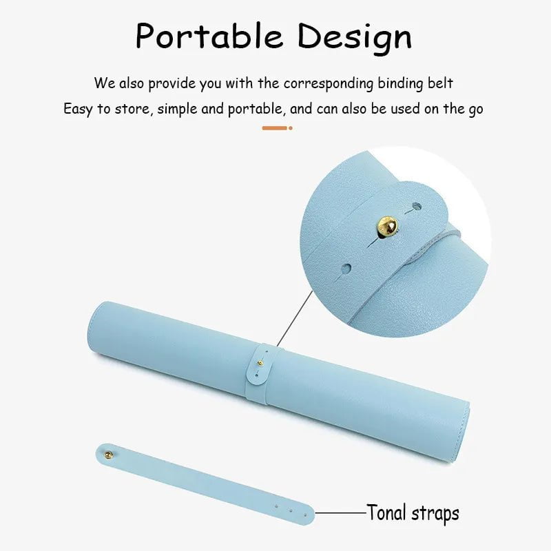 Storazone white mousepad Portable Mouse pad large Gaming Waterproof Non-slip PU Leather Suede Desk Mat Computer Keyboard desk pad Mats