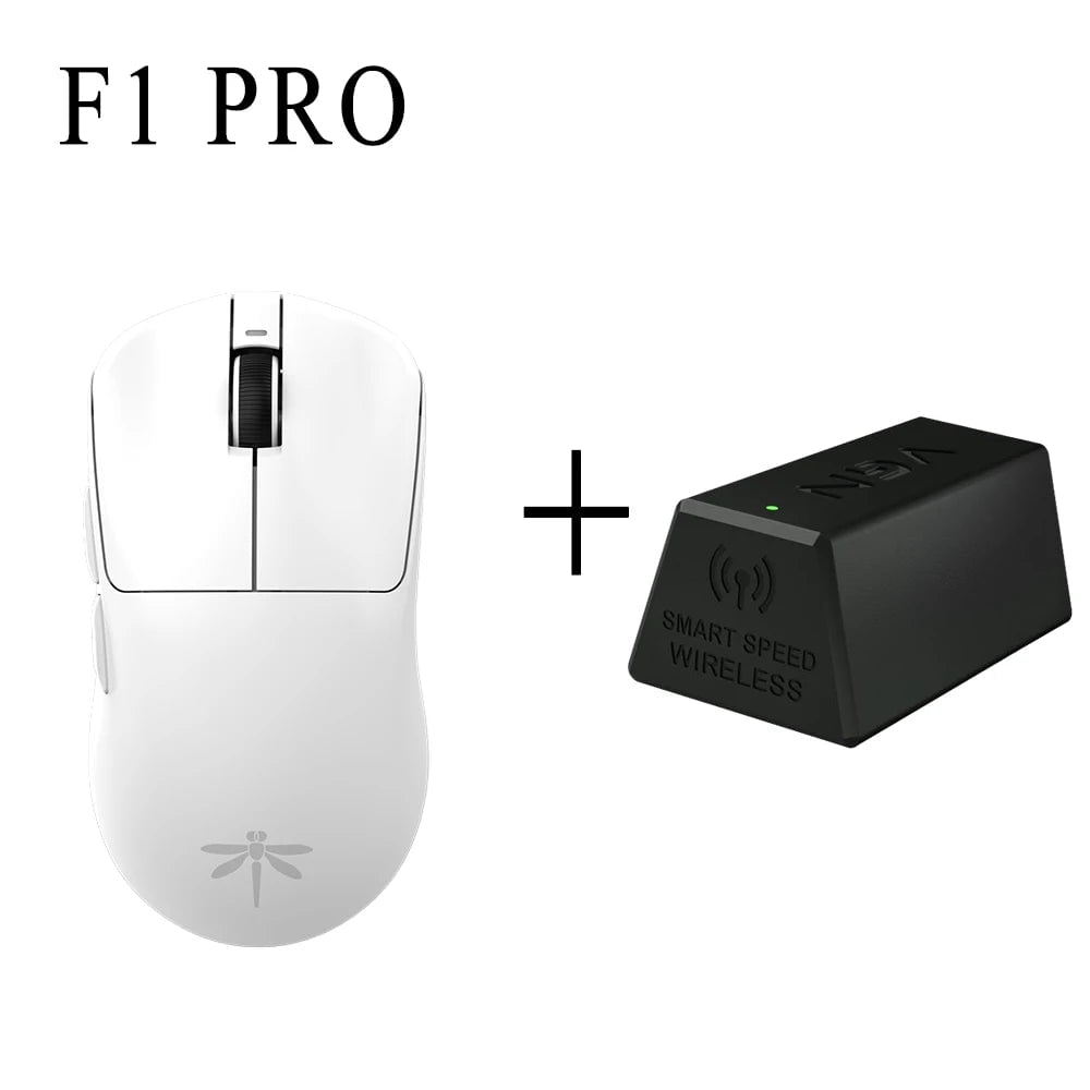 Storazone White Pro 4K Vgn Dragonfly F1 Moba Wireless Mouse 2.4g Wired 26000dpi 55g Gaming Mouse 130h Mice Rechargeable For Windows Mac Gaming Mice Man