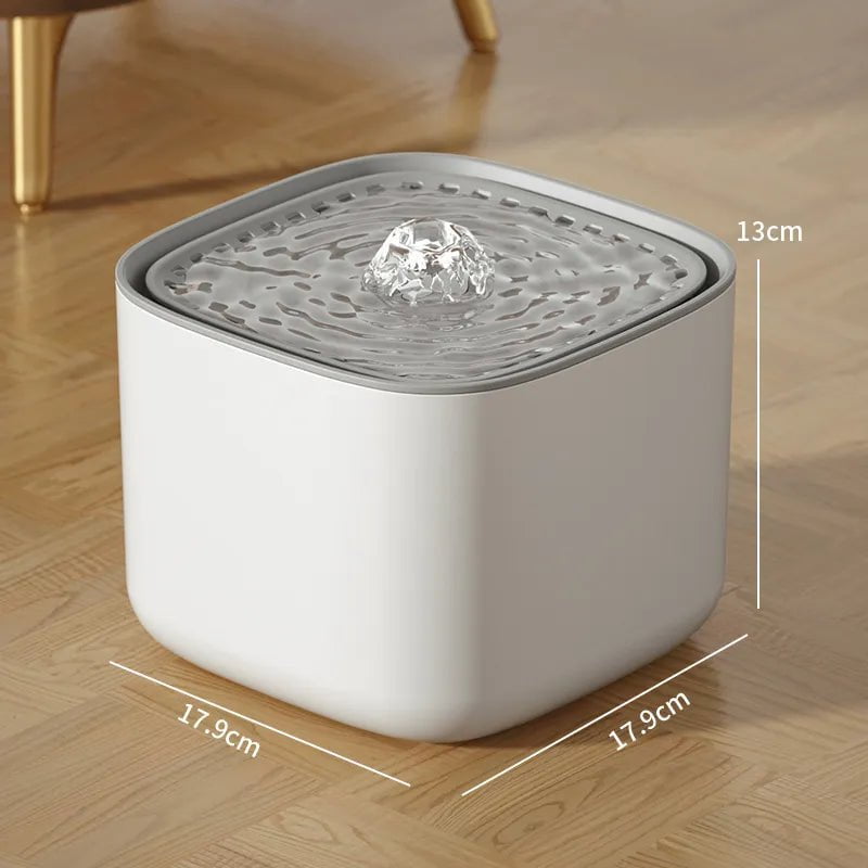 Storazone White Regular / USB / 3L 3L Cat Water Fountain Auto Recirculate Filter Large Capacity Filtring Cat Water Drinker USB Electric Mute Cats Water Dispenser