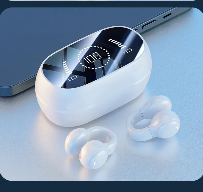 Storazone white / Russian Federation High Quality Bone Conduction Wireless Headphones Bluetooth Gaming Headsets Noise Canceling Sport Earphones for xiaomi iphone
