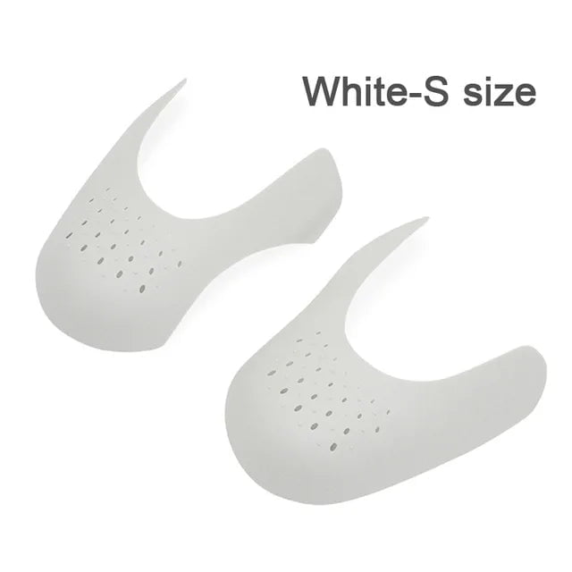 Storazone White S EU(35-40) / CHINA 1 Pair Anti Crease Shoe Protector for Sneakers Toe Caps Anti-wrinkle Support Shoe Stretcher Extender Sport Shoe Protection