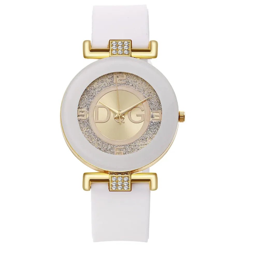 Storazone white Simple Black White Quartz Watches Women Minimalist Design Silicone Strap Wristwatch Big Dial Women's Fashion Creative Watch 2024