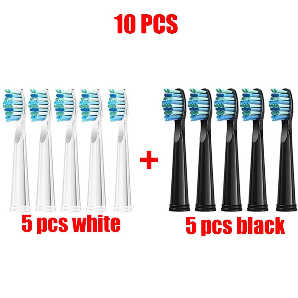 Storazone whtie 5 black 5 20 Pcs Electric Toothbrush Replacement Heads Compatible With Fairywill Electric With FW-507/508/551/515/917/959/2011/D1/D3/D7/D8