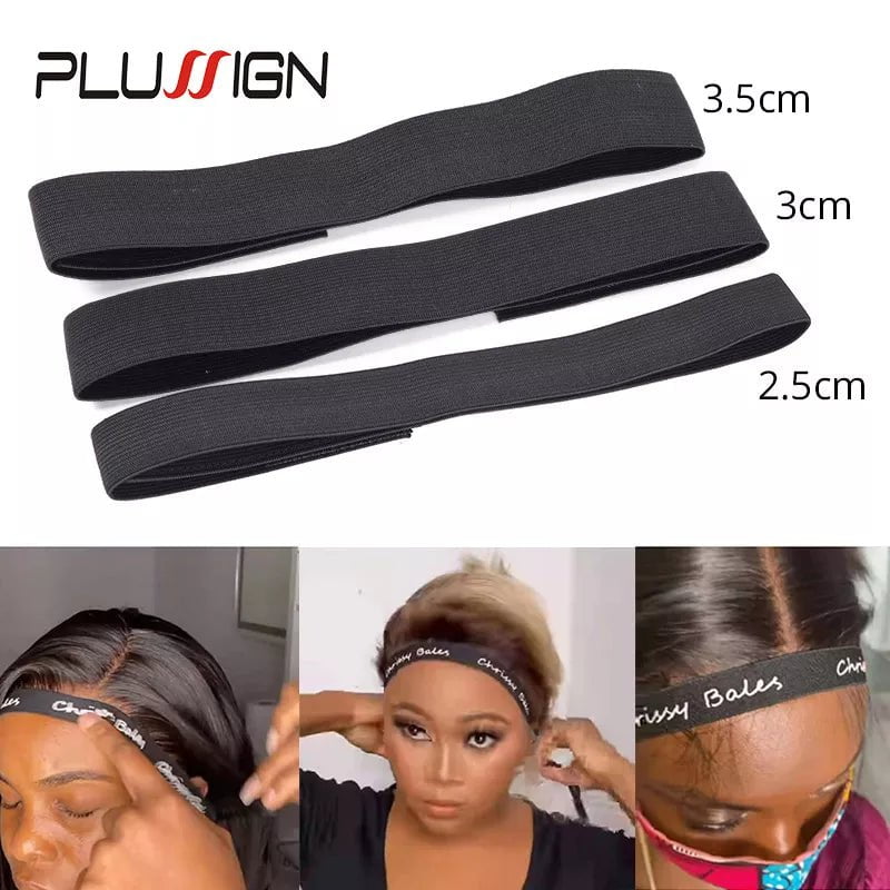 Storazone Wig Band For Edges Melt Band For Lace Wigs Adjustable Magic Sticker Edge Slayer Band 2.5-4cm Width Elastic Band for Hair Edges