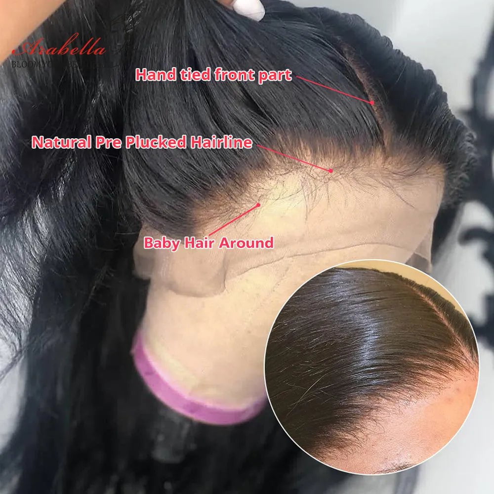 Storazone Wigs Human hair Lace Front Wig 100% Human Hair Wigs Glueless 5x6 Body Wave Wig 13x4 Transparent Closure Brazilian Human Hair