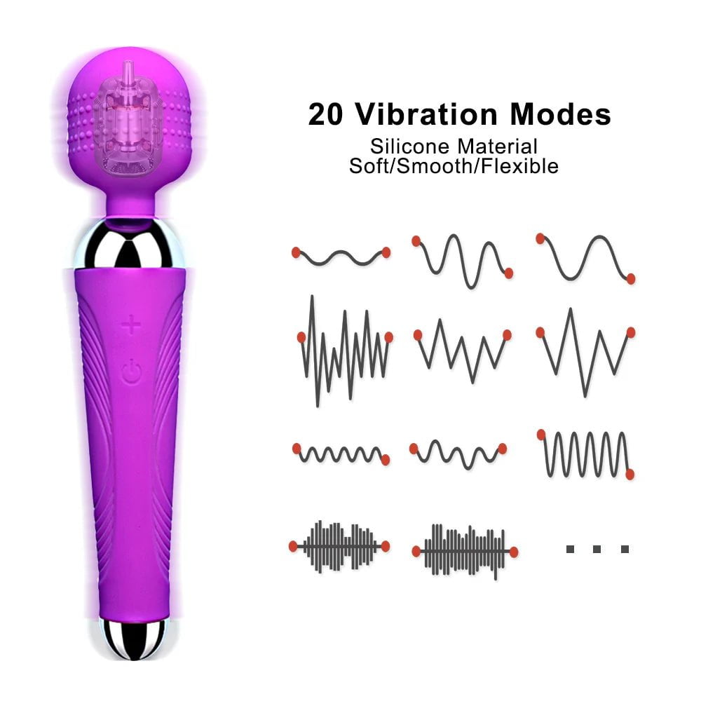 Storazone Wireless Dildos AV Vibrator Magic Wand for Women Clitoris Stimulator USB Rechargeable Massager Goods Sex Toys for Adults 18