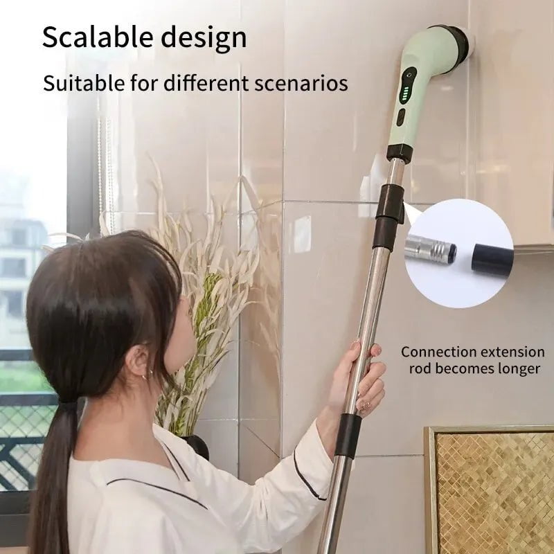 Storazone Wireless Electric Cleaning Brush Bathroom Window Kitchen Automotive Multifunctional Household Rotating Cleaning Machine