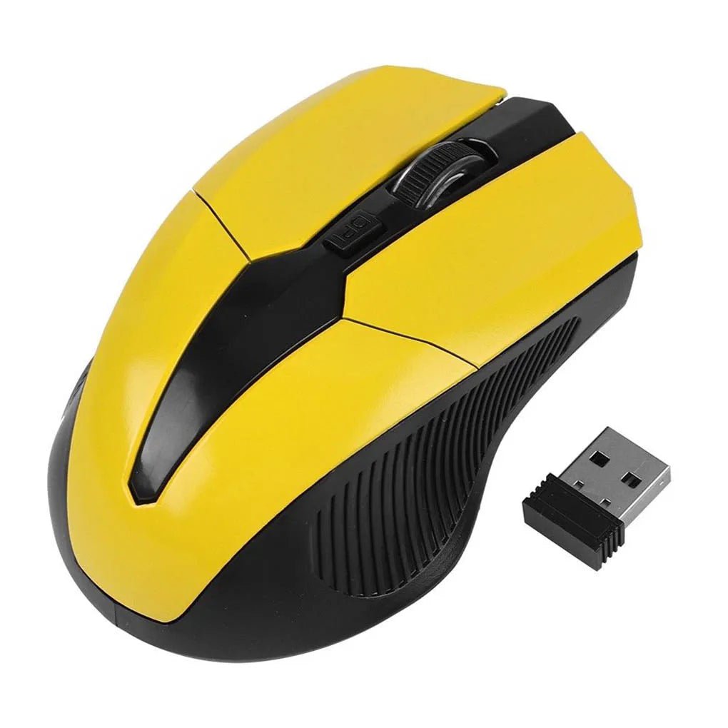 Storazone Wireless Gaming Mouse Adjustable DPI Switch 800-1200-1600DPI 2.4G 6 Buttons Optical Mouse for Laptop Notebook PC