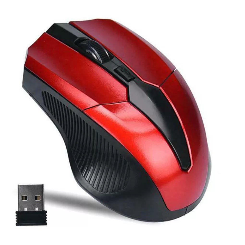 Storazone Wireless Gaming Mouse Adjustable DPI Switch 800-1200-1600DPI 2.4G 6 Buttons Optical Mouse for Laptop Notebook PC