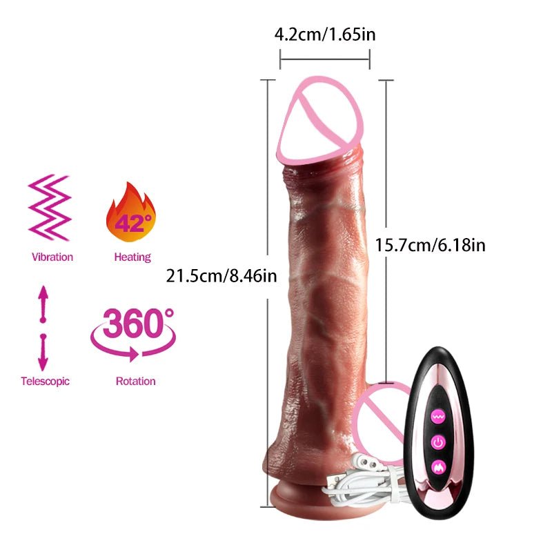 Storazone Wireless Vibrator Telescopic Dildos For Women Big Dildo Vibrador Heating Skin Feeling Dick Realistic Penis Large falos Silicone