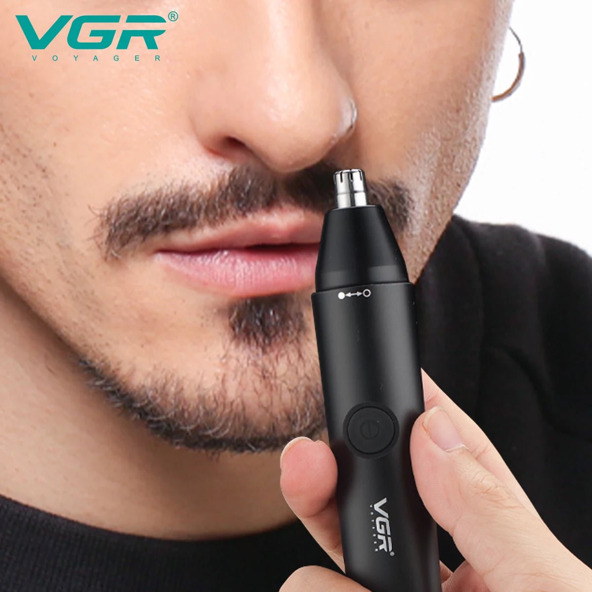 Storazone with box VGR Professional Nose Hair Trimmer Rechargeable Nose and Ear Hairs Trimmer Portable Mini Nose Clipper Trimmer for Men V-613