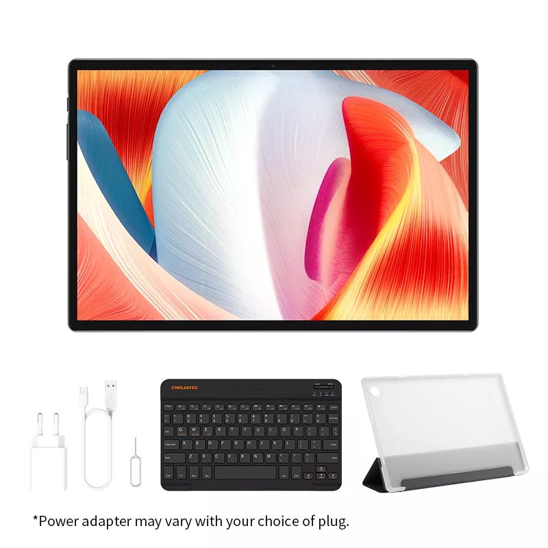 Storazone With Case and KB / EU Plug / spain Teclast M40 Pro 2023 Android 12 Tablet 8GB RAM 128GB ROM UNISOC T616 10.1 inch Tablets 1920*1200 4G Dual SIM LTE 7000mAh Type-C