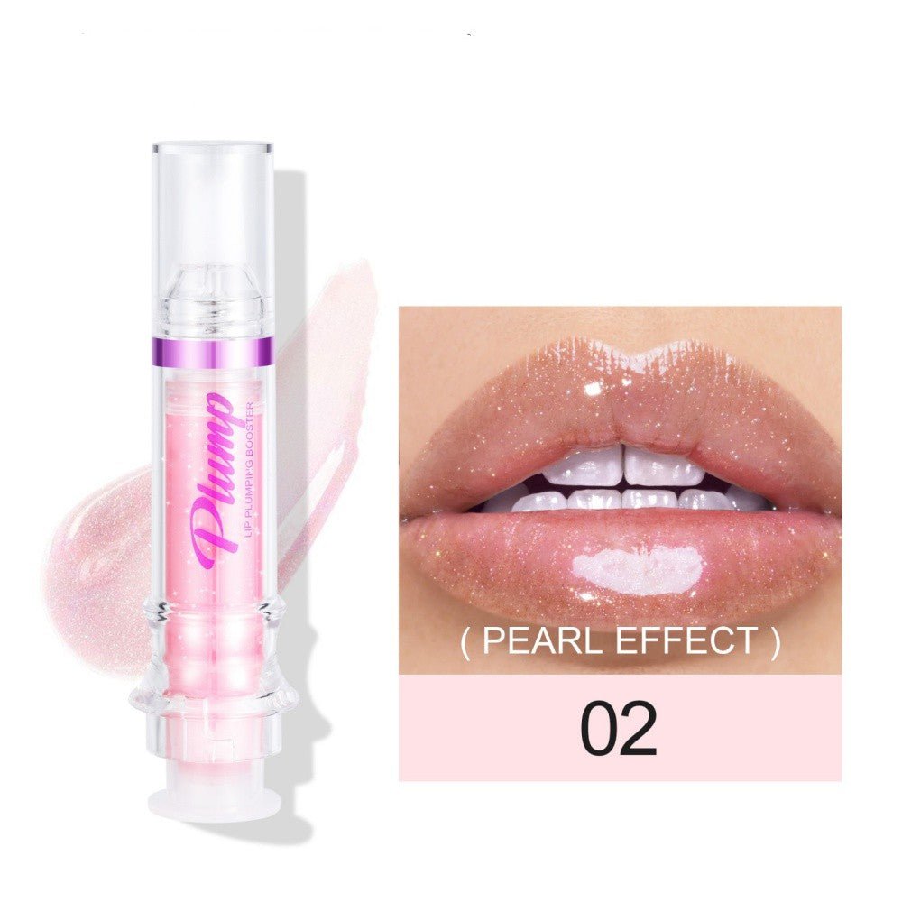 STORAZONE Woman fashion and Outdoor 2Color New Tube Lip Rich Lip Color Slightly Spicy Lip Honey Lip Glass Mirror Face Lip Mirror Liquid Lipstick