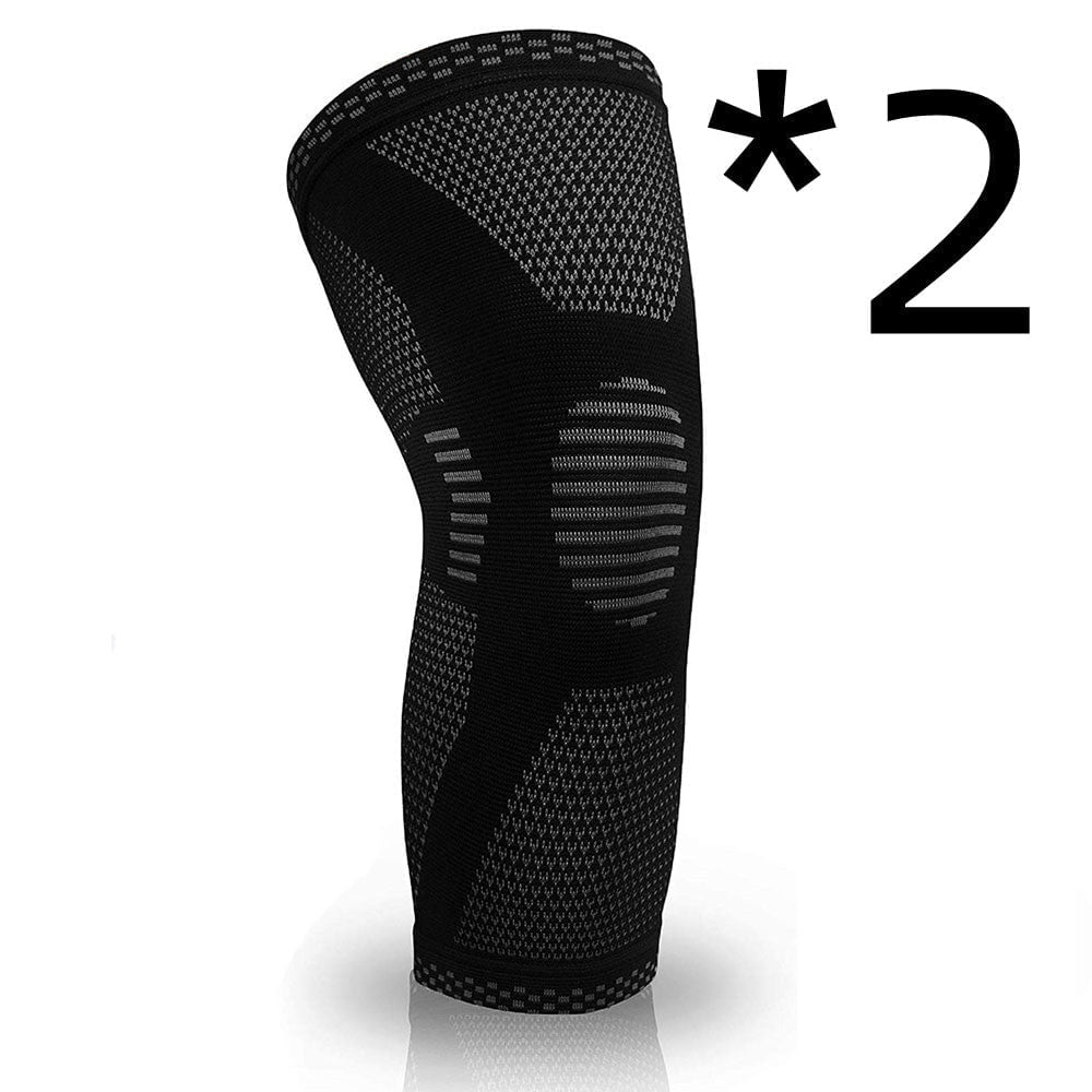 STORAZONE Woman fashion and Outdoor 2pcs Black / L Sports Knee Pads Knitted Sports Knee Pads