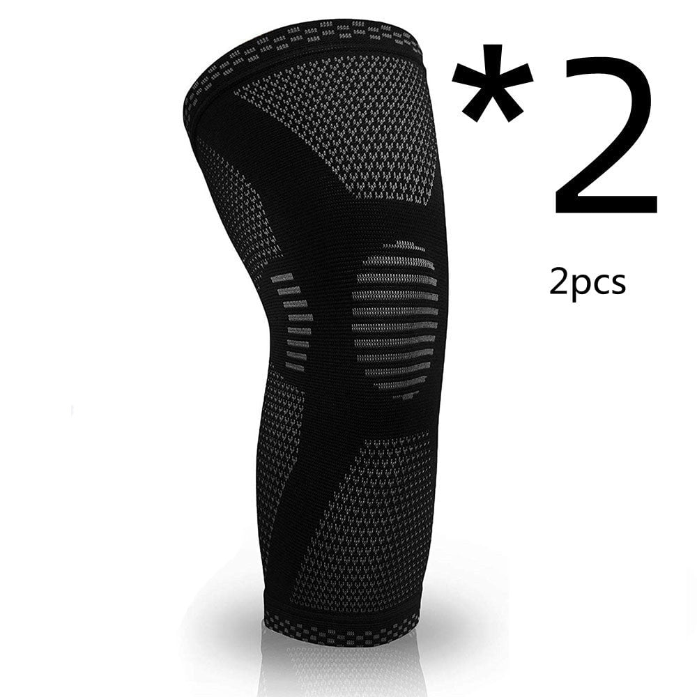 STORAZONE Woman fashion and Outdoor 2pcs Black2pcs / L Sports Knee Pads Knitted Sports Knee Pads