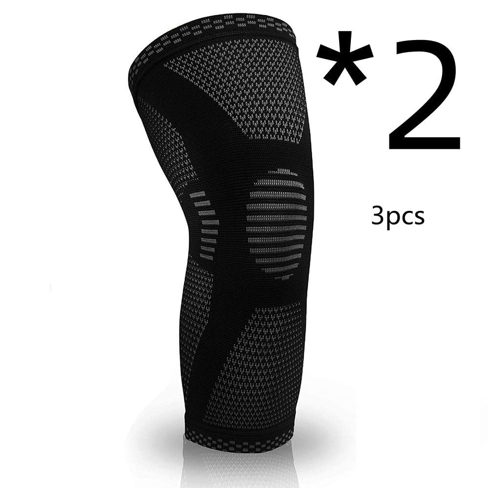 STORAZONE Woman fashion and Outdoor 2pcs Black3pcs / L Sports Knee Pads Knitted Sports Knee Pads