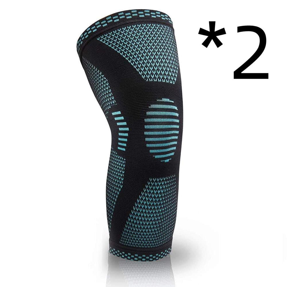 STORAZONE Woman fashion and Outdoor 2pcs Green / L Sports Knee Pads Knitted Sports Knee Pads