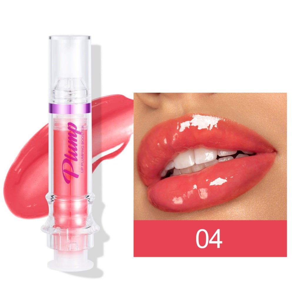 STORAZONE Woman fashion and Outdoor 4Color New Tube Lip Rich Lip Color Slightly Spicy Lip Honey Lip Glass Mirror Face Lip Mirror Liquid Lipstick
