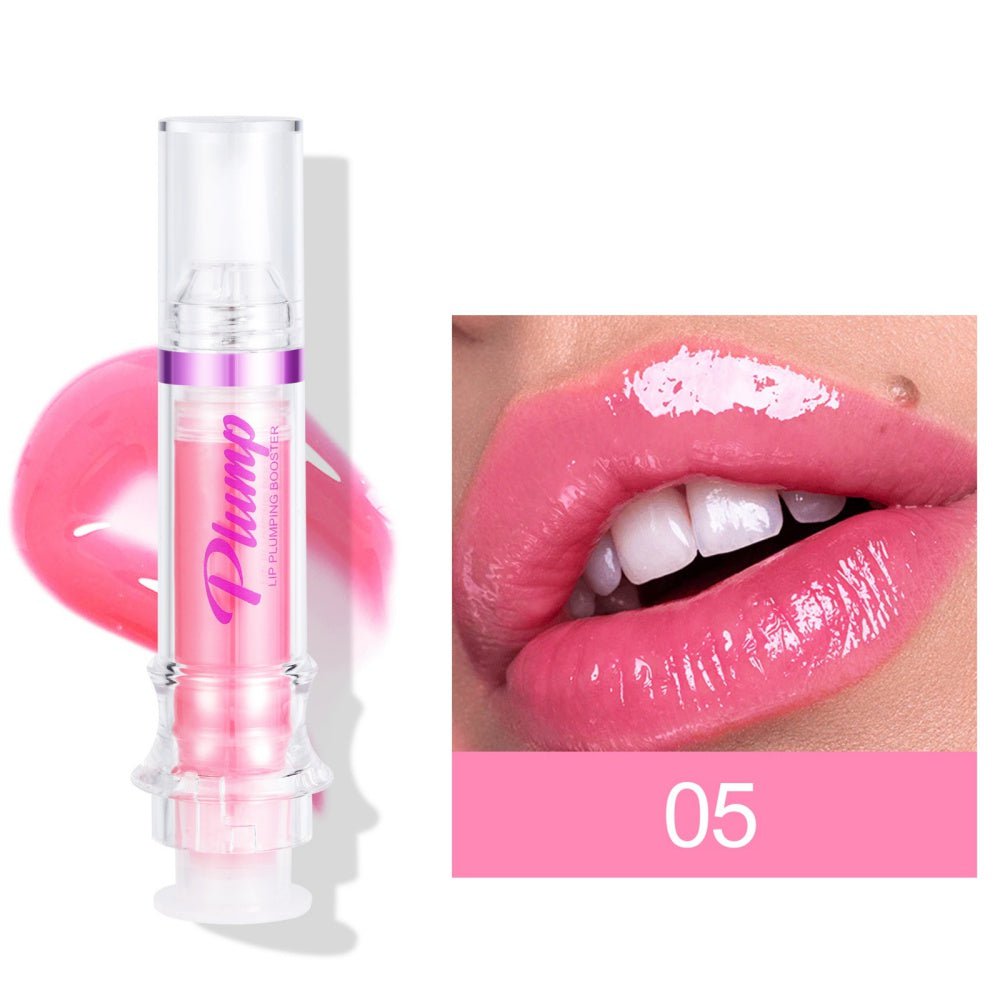 STORAZONE Woman fashion and Outdoor 5Color New Tube Lip Rich Lip Color Slightly Spicy Lip Honey Lip Glass Mirror Face Lip Mirror Liquid Lipstick