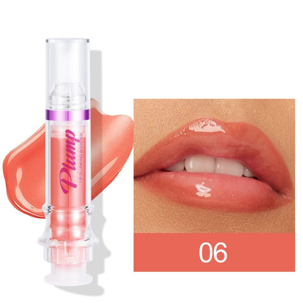 STORAZONE Woman fashion and Outdoor 6 Colors New Tube Lip Rich Lip Color Slightly Spicy Lip Honey Lip Glass Mirror Face Lip Mirror Liquid Lipstick