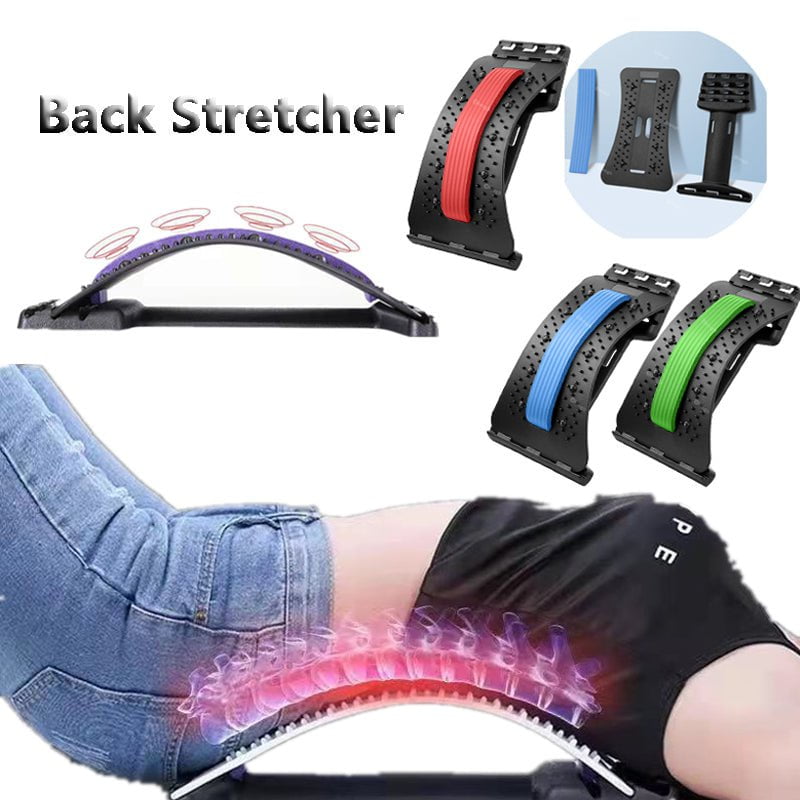 STORAZONE Woman fashion and Outdoor Back Stretcher Adjustable Back Cracker Massage Waist Neck Fitness Lumbar Cervical Spine Support Pain Relief