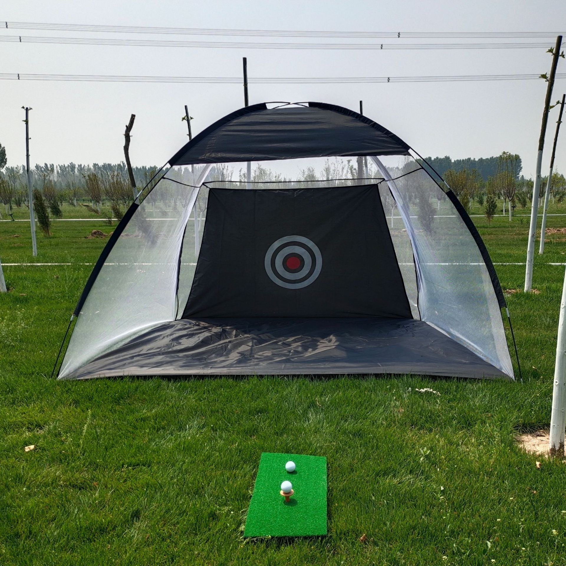 STORAZONE Woman fashion and Outdoor Black 180x200cm Golf Practice Net Tent Golf Hitting Cage Garden Grassland Practice Tent Golf Training Equipment Mesh Outdoor