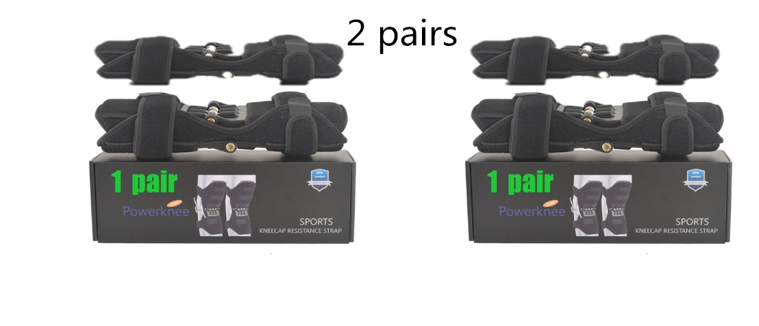 STORAZONE Woman fashion and Outdoor Black box 2 pairs High Quality Knee Brace Patella Booster Spring Knee Brace Support For Mountaineering Squat Sports Knee Booster