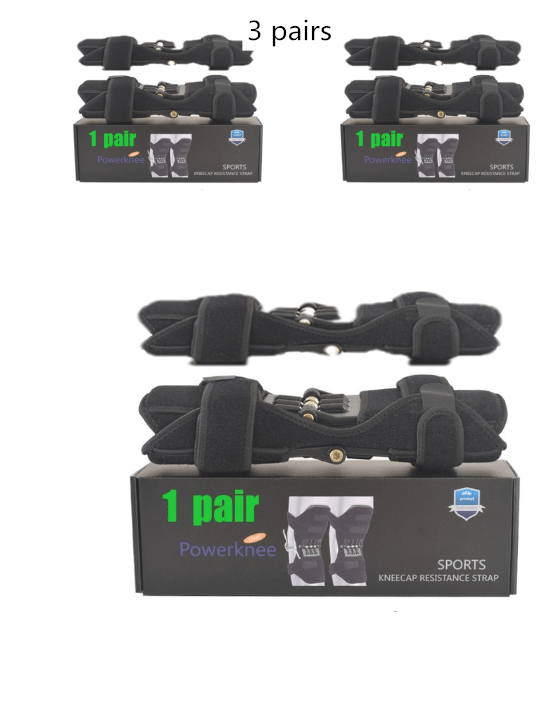 STORAZONE Woman fashion and Outdoor Black box 3 pairs High Quality Knee Brace Patella Booster Spring Knee Brace Support For Mountaineering Squat Sports Knee Booster