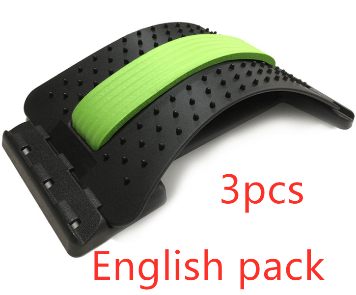 STORAZONE Woman fashion and Outdoor Black green / 3PCEnglish Lumbar Tractor Waist Traction Therapy Lumbar Orthosis Lumbar Intervertebral Disc Waist Prominent Back Pain Relief