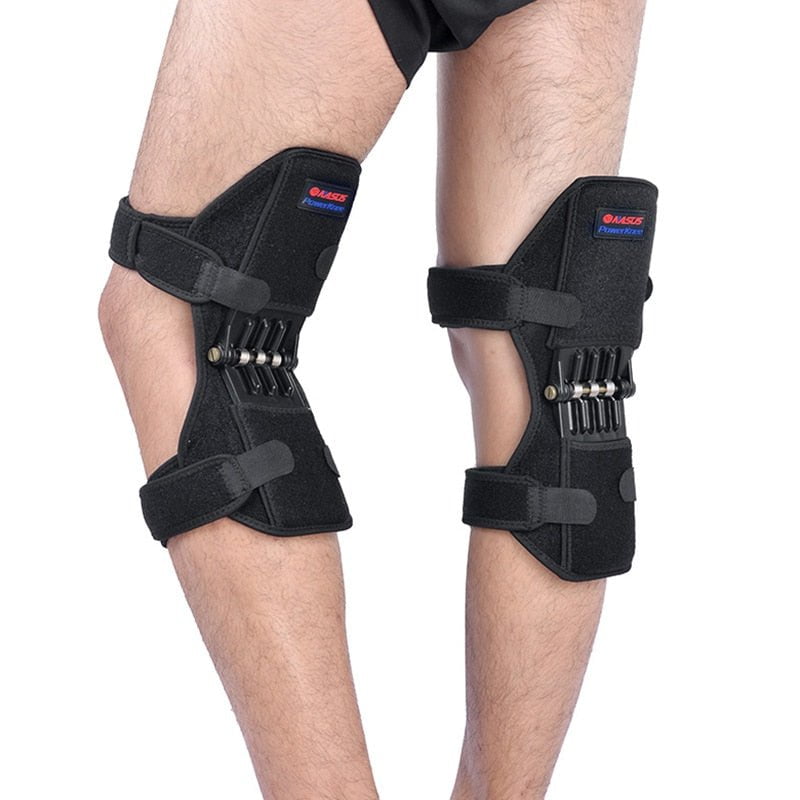 STORAZONE Woman fashion and Outdoor Black High Quality Knee Brace Patella Booster Spring Knee Brace Support For Mountaineering Squat Sports Knee Booster