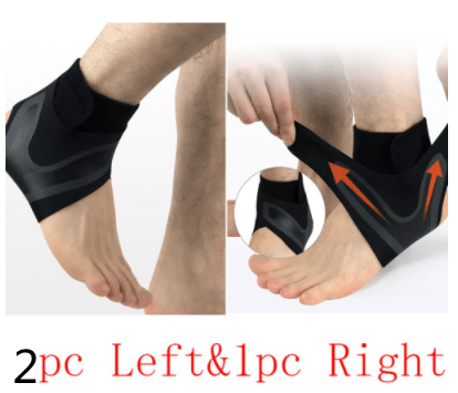 STORAZONE Woman fashion and Outdoor Black M / 2set / Leftright Ankle Support Brace Safety Running Basketball Sports Ankle Sleeves