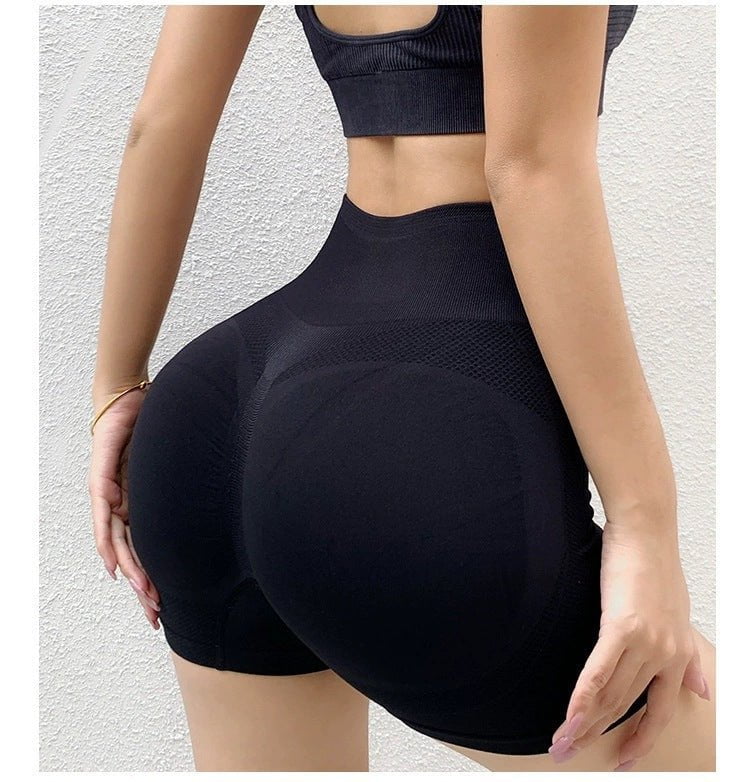 STORAZONE Woman fashion and Outdoor Black / S M Fitness Yoga Shorts Pants Butt Lifting Seamless Leggings Women Gym