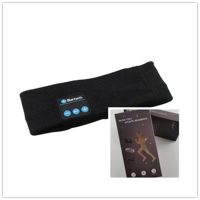 STORAZONE Woman fashion and Outdoor Black1 with box Wireless Bluetooth Headband Outdoor Fitness Yoga Headband