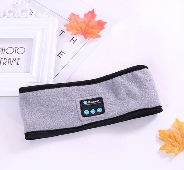 STORAZONE Woman fashion and Outdoor Gray Wireless Bluetooth Headband Outdoor Fitness Yoga Headband