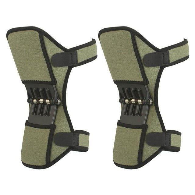 STORAZONE Woman fashion and Outdoor Green 2pc High Quality Knee Brace Patella Booster Spring Knee Brace Support For Mountaineering Squat Sports Knee Booster