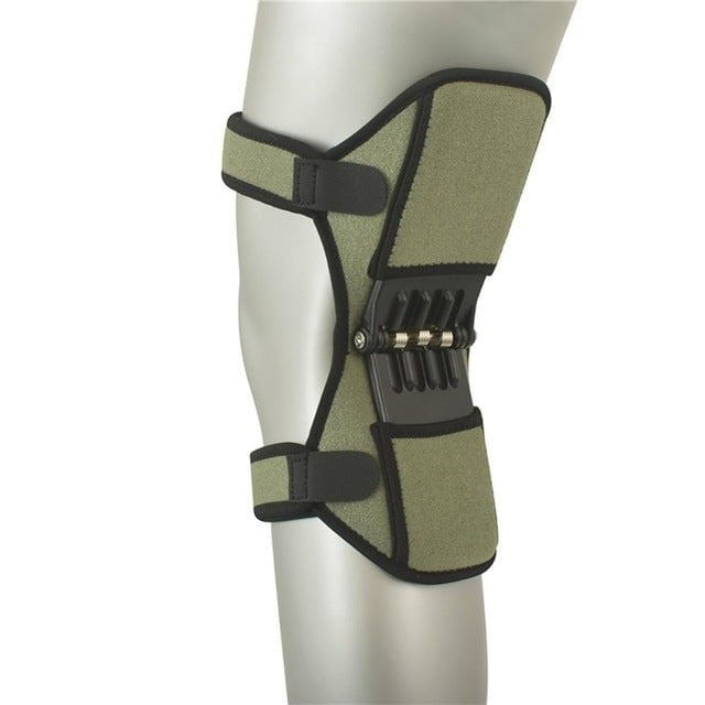 STORAZONE Woman fashion and Outdoor Green High Quality Knee Brace Patella Booster Spring Knee Brace Support For Mountaineering Squat Sports Knee Booster