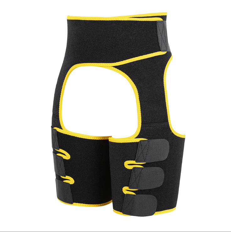 STORAZONE Woman fashion and Outdoor High waist arm yello / XL Sports Waist Belt Adjustable One-piece Girdle Leg Straps