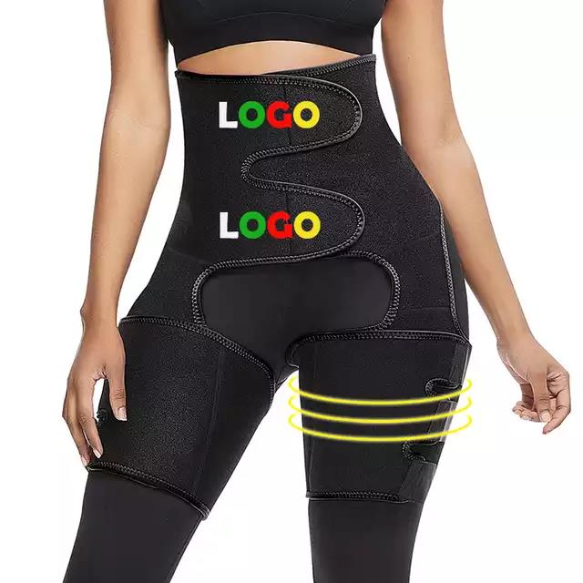 STORAZONE Woman fashion and Outdoor High waist Black / 2XL Sports Waist Belt Adjustable One-piece Girdle Leg Straps