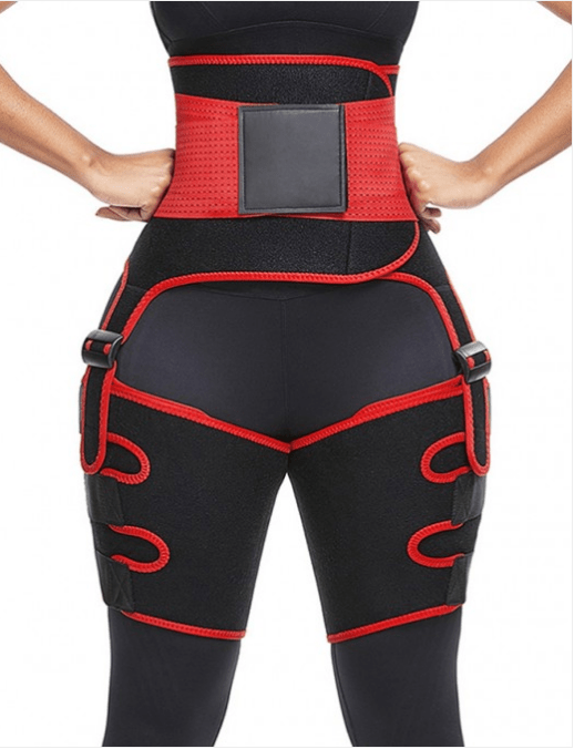 STORAZONE Woman fashion and Outdoor High waist Red 2 / M Sports Waist Belt Adjustable One-piece Girdle Leg Straps