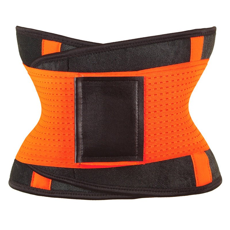 STORAZONE Woman fashion and Outdoor Orange / XXXL Waist Trimmer Belt Body Shaper Abdominal Trainer Weight Loss Fat Burning Straps