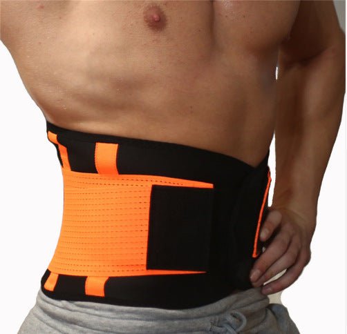 STORAZONE Woman fashion and Outdoor Orange1 / L Waist Trimmer Belt Body Shaper Abdominal Trainer Weight Loss Fat Burning Straps