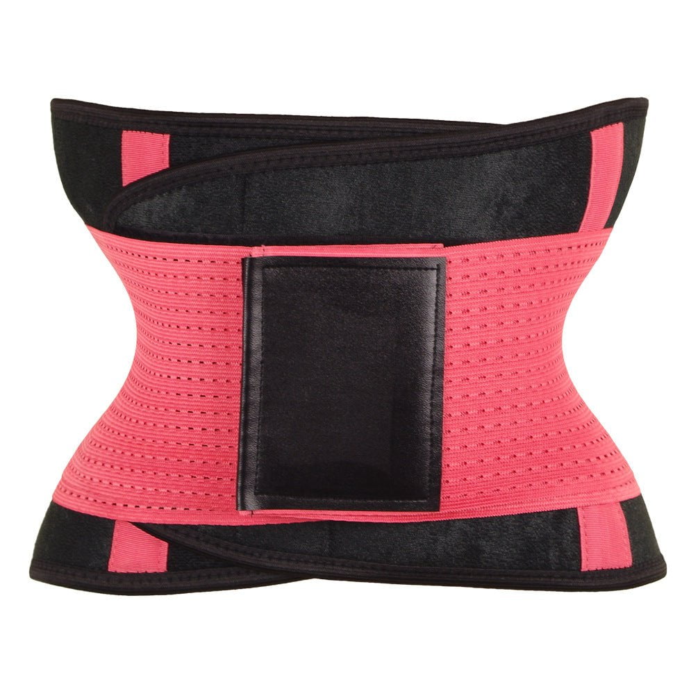 STORAZONE Woman fashion and Outdoor Pink / L Waist Trimmer Belt Body Shaper Abdominal Trainer Weight Loss Fat Burning Straps