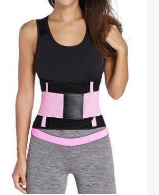 STORAZONE Woman fashion and Outdoor Pink1 / L Waist Trimmer Belt Body Shaper Abdominal Trainer Weight Loss Fat Burning Straps