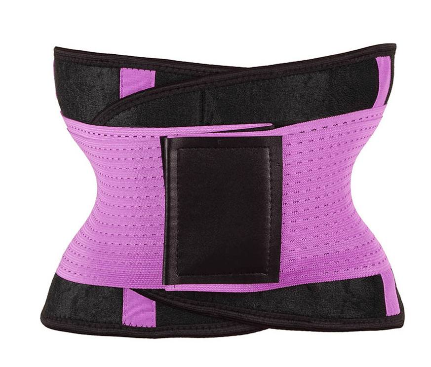 STORAZONE Woman fashion and Outdoor Purple / XXXL Waist Trimmer Belt Body Shaper Abdominal Trainer Weight Loss Fat Burning Straps