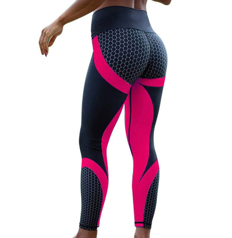 STORAZONE Woman fashion and Outdoor Red / 3XL Yoga Fitness Leggings Women Pants Fitness Slim Tights Gym Running Sports Clothing