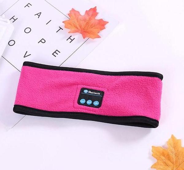 STORAZONE Woman fashion and Outdoor Rose red Wireless Bluetooth Headband Outdoor Fitness Yoga Headband